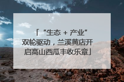 “生态 + 产业”双轮驱动，兰溪黄店开启高山西瓜丰收乐章
