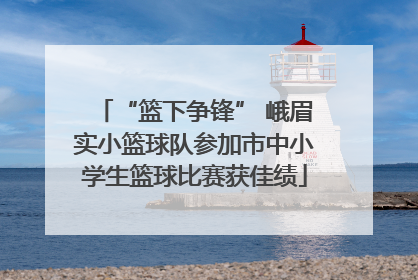 “篮下争锋” 峨眉实小篮球队参加市中小学生篮球比赛获佳绩