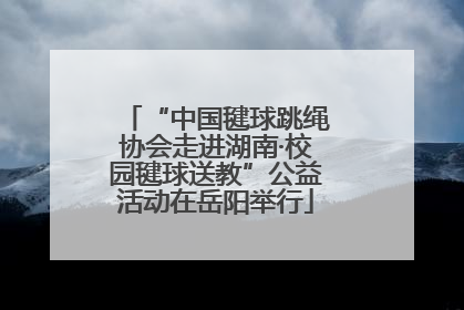“中国毽球跳绳协会走进湖南·校园毽球送教”公益活动在岳阳举行