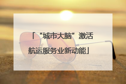 “城市大脑”激活航运服务业新动能