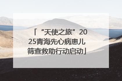 “天使之旅”2025青海先心病患儿筛查救助行动启动