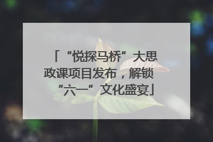 “悦探马桥”大思政课项目发布，解锁“六一”文化盛宴