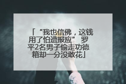 “我也信佛，这钱用了怕遭报应” 罗平2名男子偷走功德箱却一分没敢花