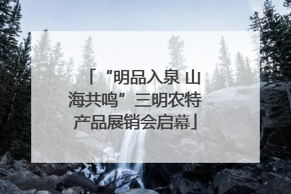 “明品入泉 山海共鸣”三明农特产品展销会启幕