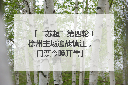 “苏超”第四轮！徐州主场迎战镇江，门票今晚开售