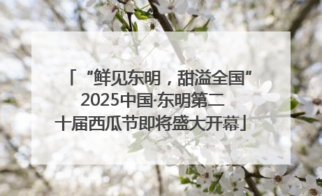 “鲜见东明，甜溢全国” 2025中国·东明第二十届西瓜节即将盛大开幕