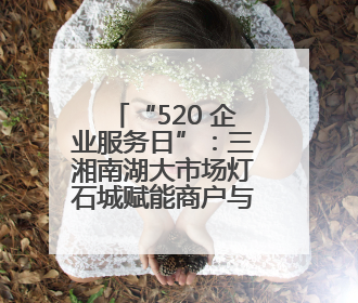 “520 企业服务日”：三湘南湖大市场灯石城赋能商户与职工