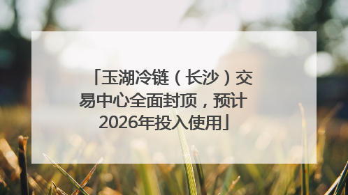 玉湖冷链（长沙）交易中心全面封顶，预计2026年投入使用