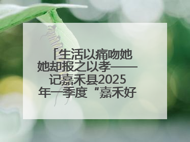 生活以痛吻她 她却报之以孝——记嘉禾县2025年一季度“嘉禾好人”罗何周