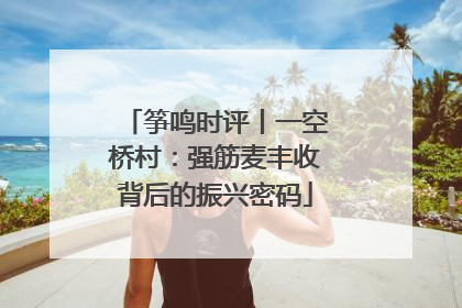 筝鸣时评丨一空桥村：强筋麦丰收背后的振兴密码