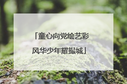 童心向党绘艺彩 风华少年耀撮城