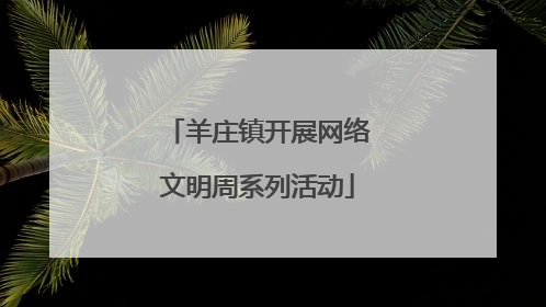 羊庄镇开展网络文明周系列活动