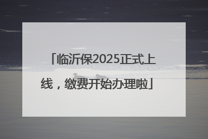 临沂保2025正式上线，缴费开始办理啦