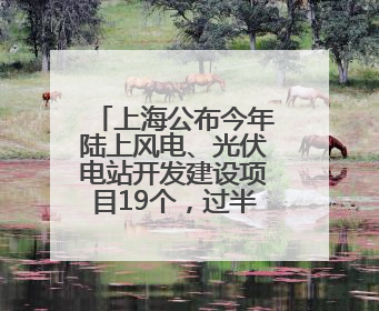 上海公布今年陆上风电、光伏电站开发建设项目19个，过半在崇明