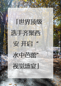 世界顶级选手齐聚西安 开启“水中芭蕾”视觉盛宴