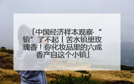 中国经济样本观察·“镇”了不起丨苦水镇里玫瑰香！你化妆品里的六成香产自这个小镇