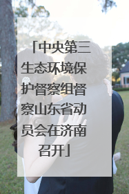 中央第三生态环境保护督察组督察山东省动员会在济南召开