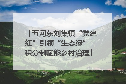 五河东刘集镇“党建红”引领“生态绿” 积分制赋能乡村治理