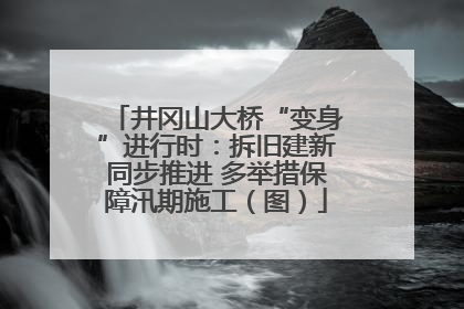 井冈山大桥“变身”进行时：拆旧建新同步推进 多举措保障汛期施工（图）