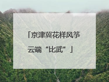 京津冀花样风筝云端“比武”