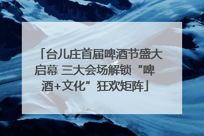 台儿庄首届啤酒节盛大启幕 三大会场解锁“啤酒+文化”狂欢矩阵