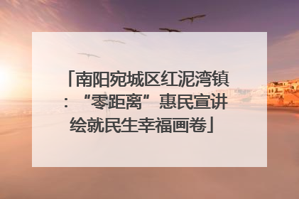 南阳宛城区红泥湾镇：“零距离”惠民宣讲 绘就民生幸福画卷