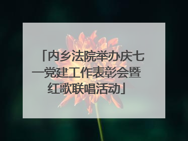 内乡法院举办庆七一党建工作表彰会暨红歌联唱活动