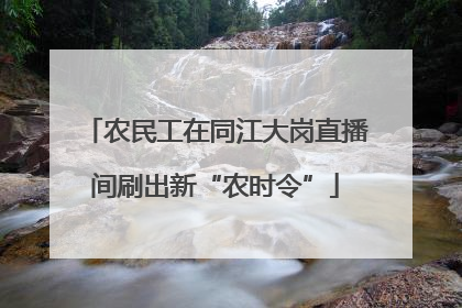 农民工在同江大岗直播间刷出新“农时令”