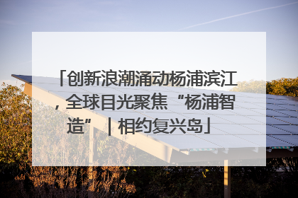 创新浪潮涌动杨浦滨江，全球目光聚焦“杨浦智造”｜相约复兴岛