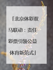 北京体彩双马联动：责任彩票引领公益体育新范式