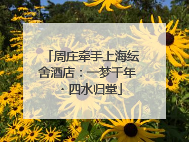 周庄牵手上海纭舍酒店：一梦千年・四水归堂