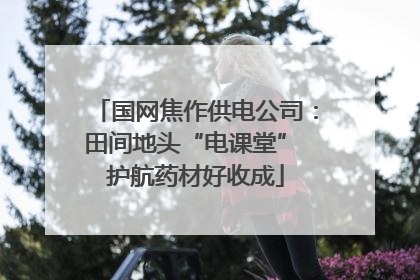 国网焦作供电公司：田间地头“电课堂” 护航药材好收成