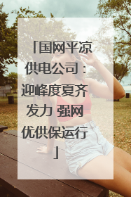 国网平凉供电公司：迎峰度夏齐发力 强网优供保运行