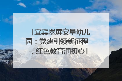 宜宾翠屏安阜幼儿园：党建引领新征程，红色教育润初心