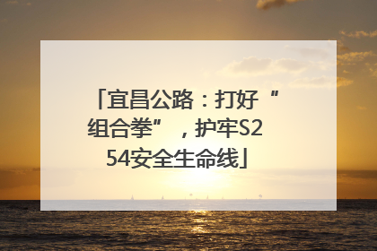 宜昌公路：打好“组合拳”，护牢S254安全生命线