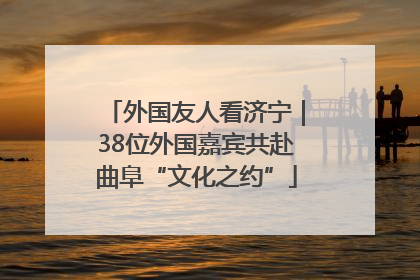 外国友人看济宁｜38位外国嘉宾共赴曲阜“文化之约”
