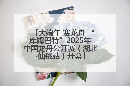 大端午 赛龙舟 “库姆巴特”2025年中国龙舟公开赛（湖北·仙桃站）开幕