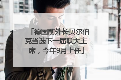 德国前外长贝尔伯克当选下一届联大主席，今年9月上任