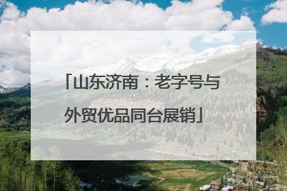 山东济南：老字号与外贸优品同台展销