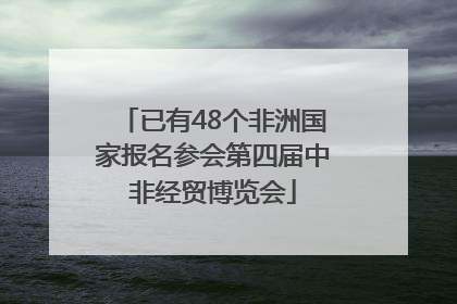 已有48个非洲国家报名参会第四届中非经贸博览会
