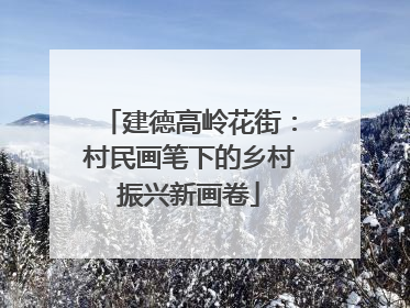 建德高岭花街：村民画笔下的乡村振兴新画卷