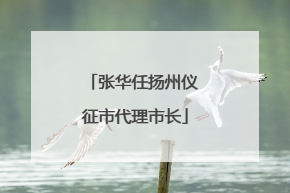 张华任扬州仪征市代理市长