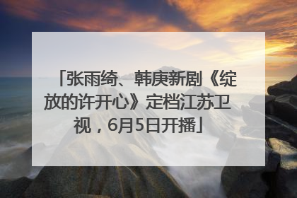 张雨绮、韩庚新剧《绽放的许开心》定档江苏卫视，6月5日开播