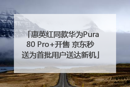 惠英红同款华为Pura 80 Pro+开售 京东秒送为首批用户送达新机
