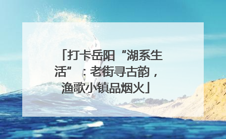 打卡岳阳“湖系生活”：老街寻古韵，渔歌小镇品烟火