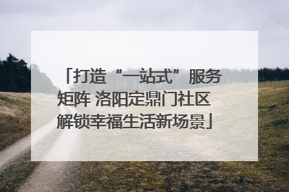 打造“一站式”服务矩阵 洛阳定鼎门社区解锁幸福生活新场景