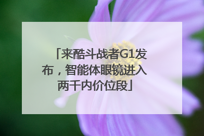 来酷斗战者G1发布，智能体眼镜进入两千内价位段