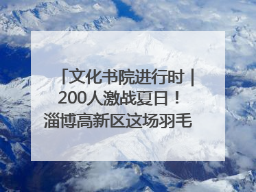 文化书院进行时｜200人激战夏日！淄博高新区这场羽毛球比赛太酷