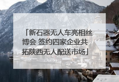 新石器无人车亮相丝博会 签约四家企业共拓陕西无人配送市场