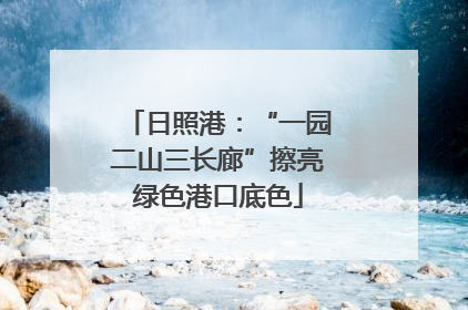 日照港：“一园二山三长廊”擦亮绿色港口底色